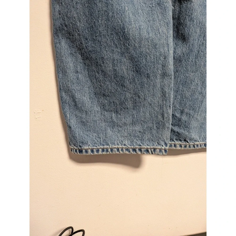 INTHERAW Wide Leg Jeans Light Wash Blue Cotton Denim Size‎ 3 Made in Korea